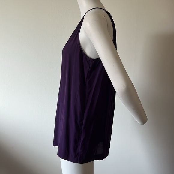 Theory Silk Purple Halter Top Size M - Picture 3 of 11